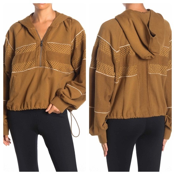 Free People Olive Green Win Win Hoodie L - Picture 6 of 6